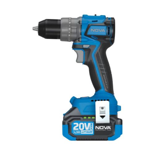 دریل پیچ گوشتی شارژی 13 میلیمتر 20 ولت براشلس با کیف BMC نووامدل 5524