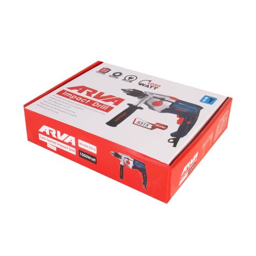 دریل گیربکسی چکشی 1050 وات 13 میلیمتر آچاری آروا مدل 5315